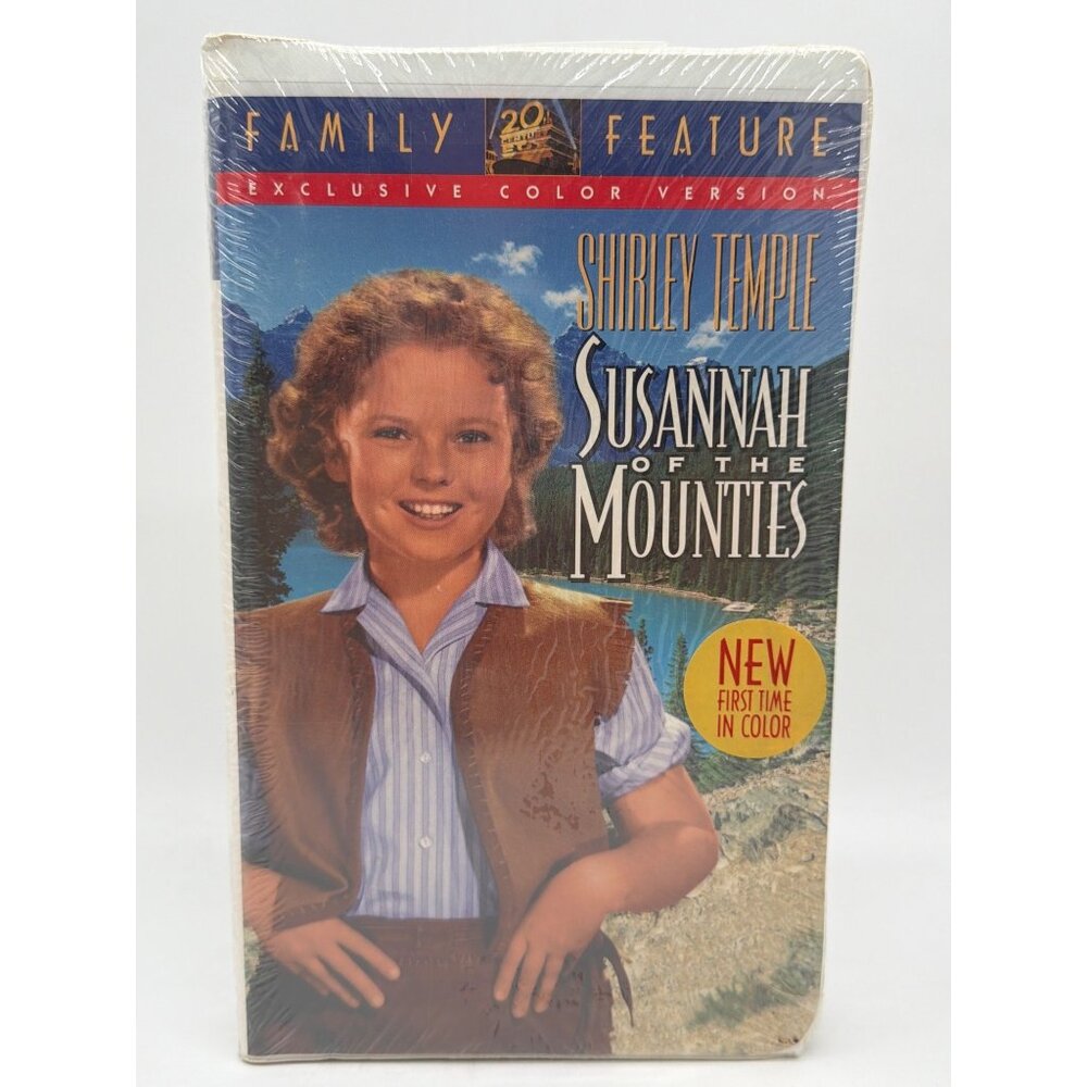 Shirley Temple Susannah Of The Mounties VHS 1995 Exclusive Color Version Factory